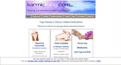 Desktop Screenshot of karmicliving.com